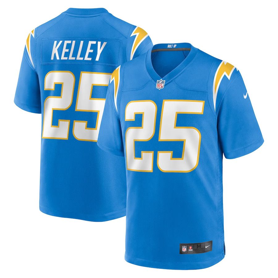 Men Los Angeles Chargers #25 Joshua Kelley Nike Powder Blue Game NFL Jersey
